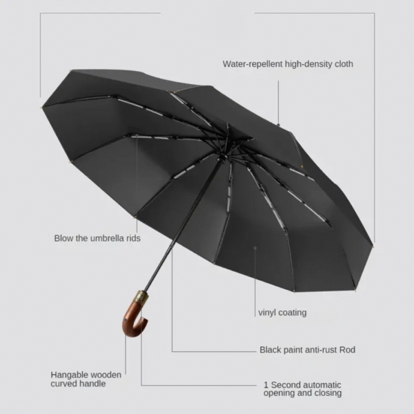 British Gentleman Foldable Umbrella