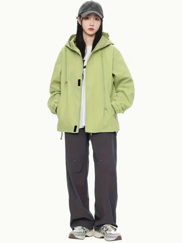 Breeza Basic Spring Windbreaker for Women