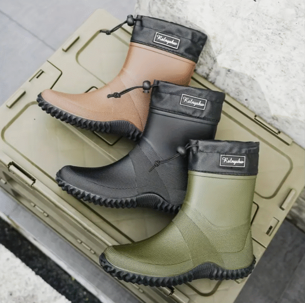 Mid Calf Rain Boots for Men