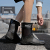 Mid Calf Rain Boots for Men