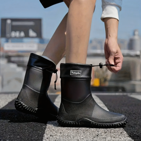Mid Calf Rain Boots for Men