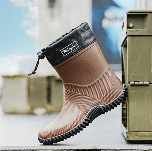 Mid Calf Rain Boots for Men