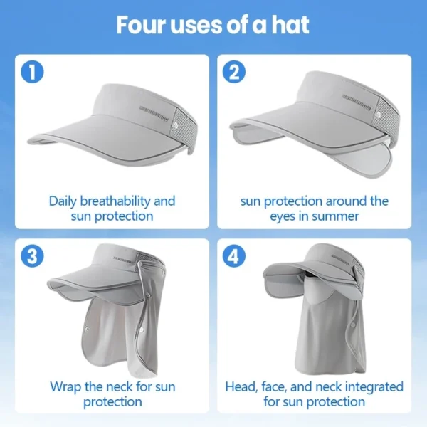 Sun Hat with Face Mask